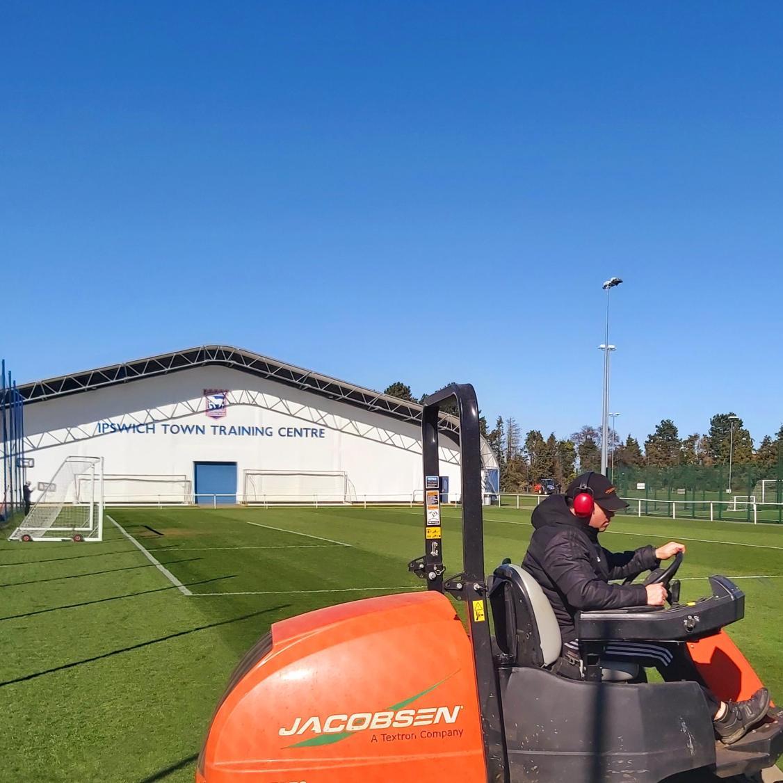 Jake LF Soccer Mower is Built and Made by Ipswich