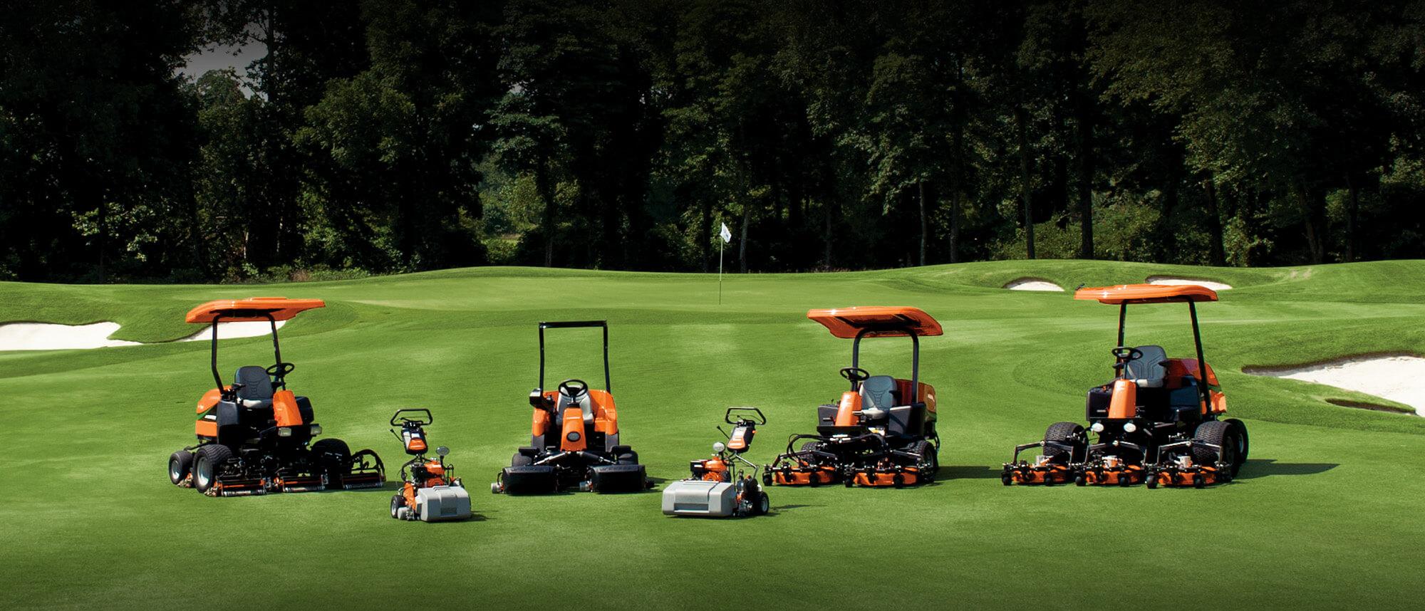 Jacobsen mowers on a golf course